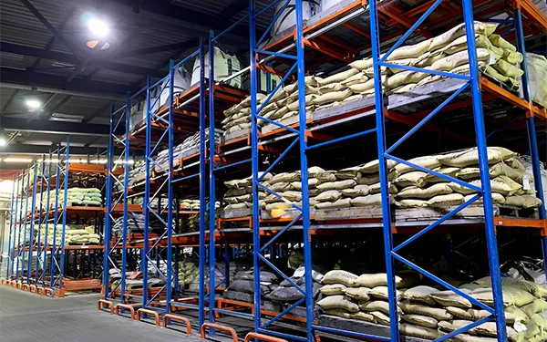 Heavy duty pallet racking installed in a UAE warehouse